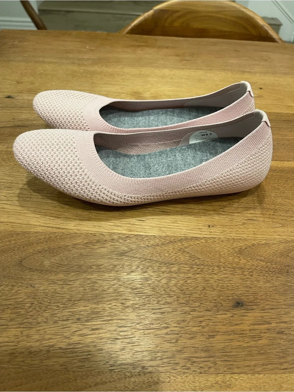 Allbirds new Women's Pink Knit Ballet Flat - Comfortable Everyday Shoe 8.5